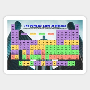 Periodic Table of Motown Sticker